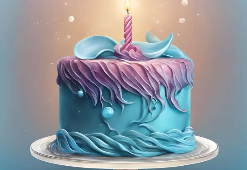 Aquarius Birthday Cake