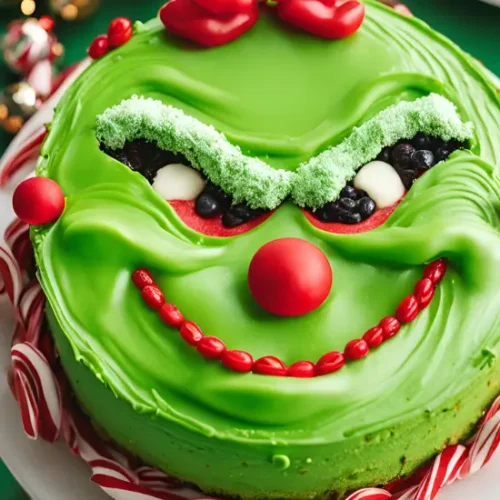 Grinch Christmas Cheesecake